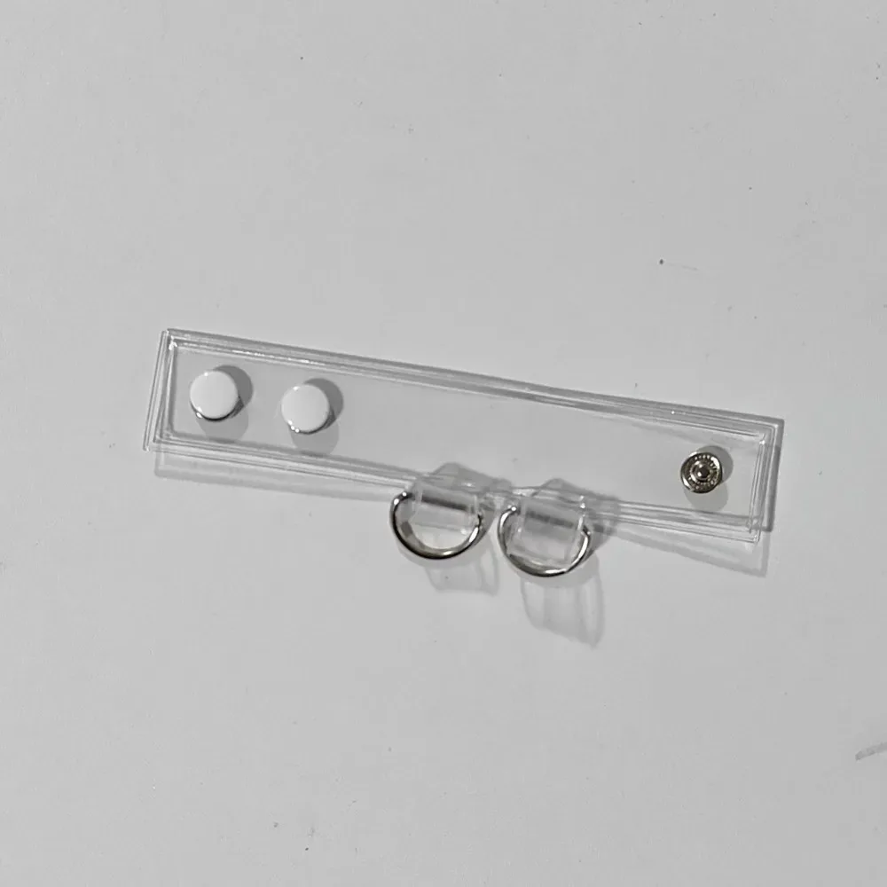 2 pièces de boucle d'extension de sangle de sac en pvc de haute qualité, clip de sangle de sac transparent, boucle de sac à dos.