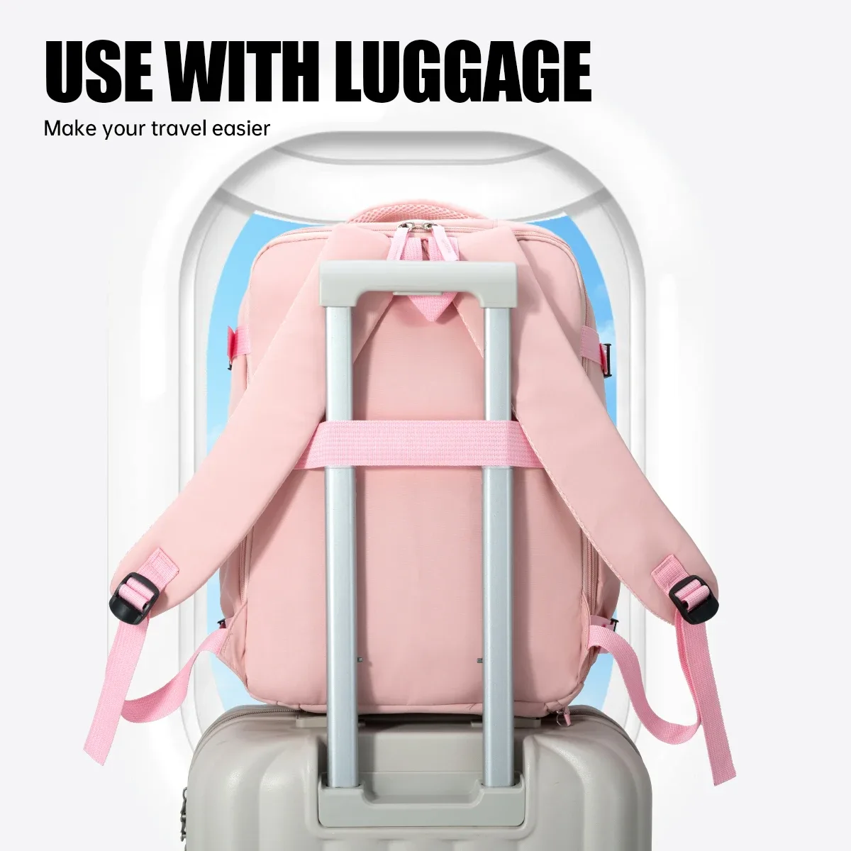 sac à dos de voyage transfrontalier pour hommes et femmes, sac de voyage à grande capacité avec compartiment à chaussures, sac d'affaires pour ordinateur, sac d'école pour étudiants, sac de transport quotidien.