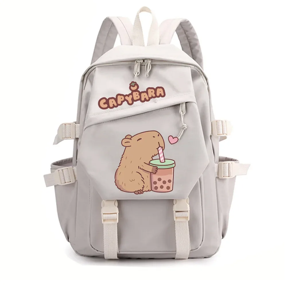 nouveau sac à dos capybara pour la saison de rentrée scolaire, unisexe, pour étudiants, voyage, étude, sac à dos scolaire à double bretelle