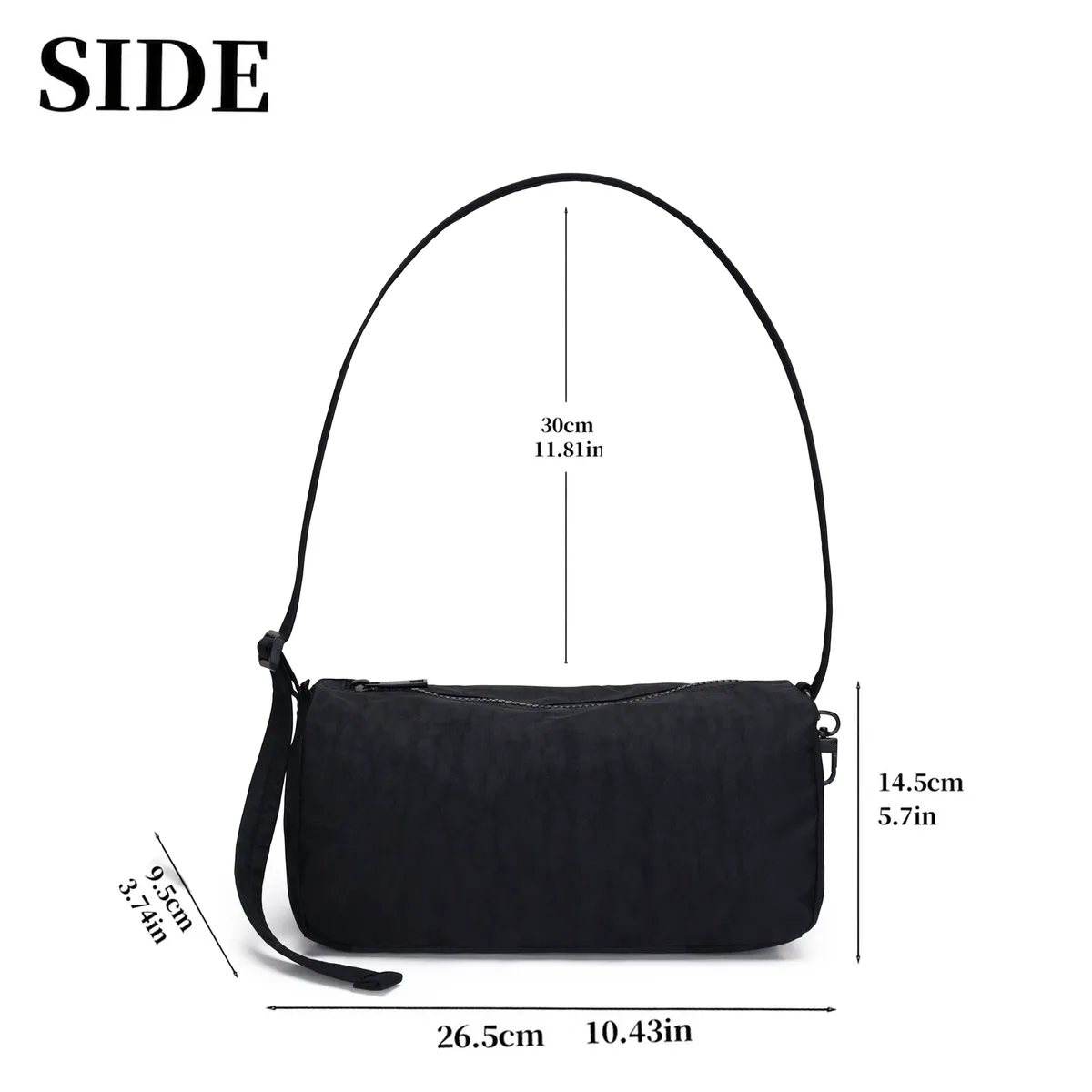 sac mini loaf en nylon, sac bowler grande capacité pour femmes, sac à bandoulière tendance pour le travail, sac de shopping et sac bandoulière