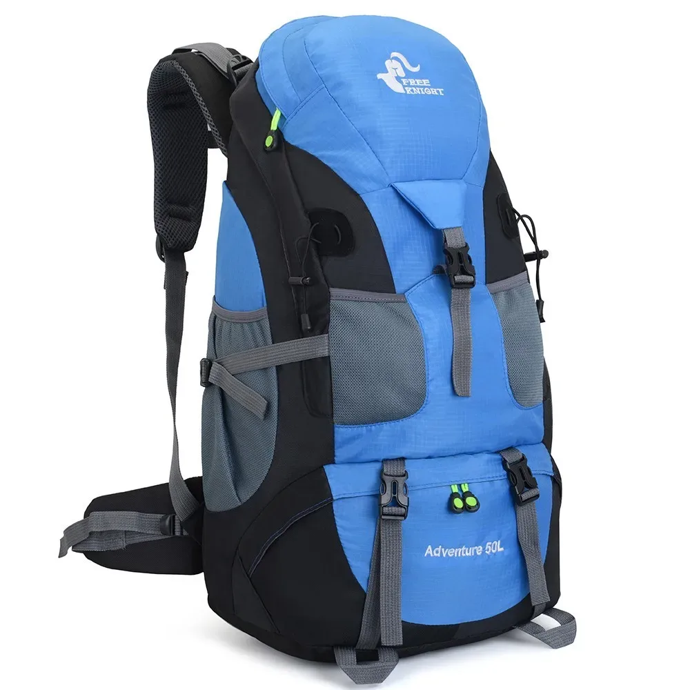 sac à dos de trekking en plein air pour hommes et femmes, sac de randonnée de camping, sac à dos d'alpinisme, sac de sport léger multifonctionnel, 50l