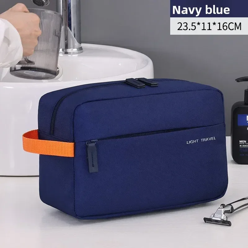 nouveau sac de toilette portable, ensemble de 3 pièces, indispensable pour les voyages, trousse de maquillage multifonctionnelle pour hommes, organisateur de cosmétiques, sac de rangement imperméable.