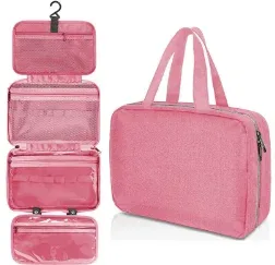 grande trousse de toilette suspendue avec crochet, étanche, pliable, sac de voyage, organiseur de maquillage, de rasoirs et de cosmétiques, accessoires de salle de bain
