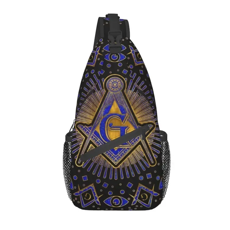 maçonnerie fronde poitrine sac à bandoulière hommes cool maçonnique franc-maçon épaule sac à dos pour voyage cyclisme