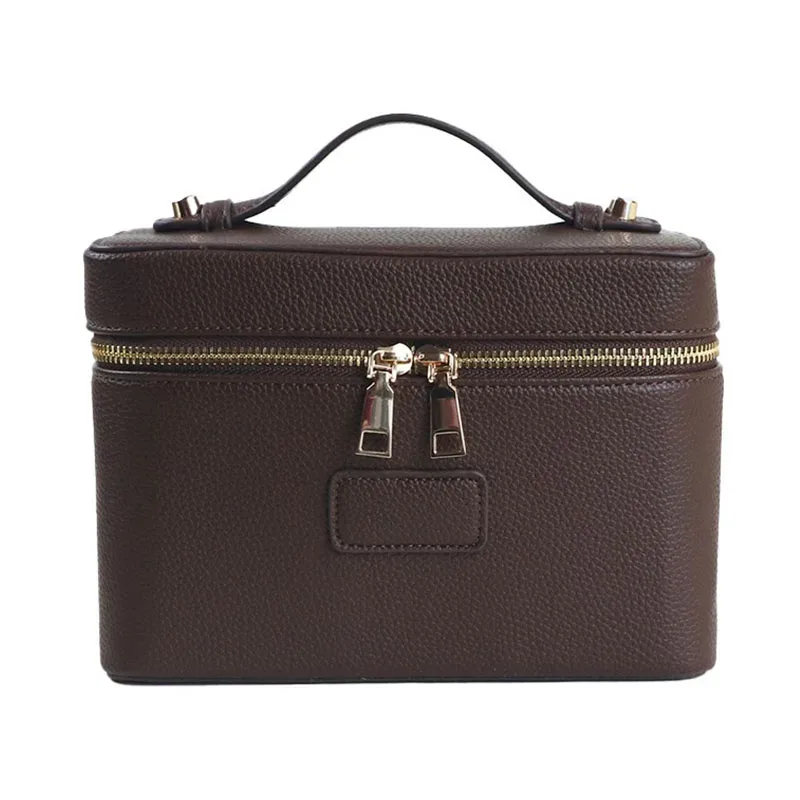 trousse de toilette de voyage personnalisable en cuir grainé pour femme, organisateur de maquillage portable suspendable, trousse de toilette cosmétique pour femme