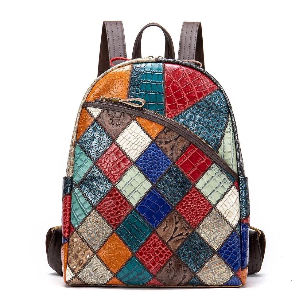 westal-sac à dos en cuir pour femmes, sacs d'école pour filles, sacs à dos pour ordinateur portable, sac à dos de voyage, nouveau, 86343