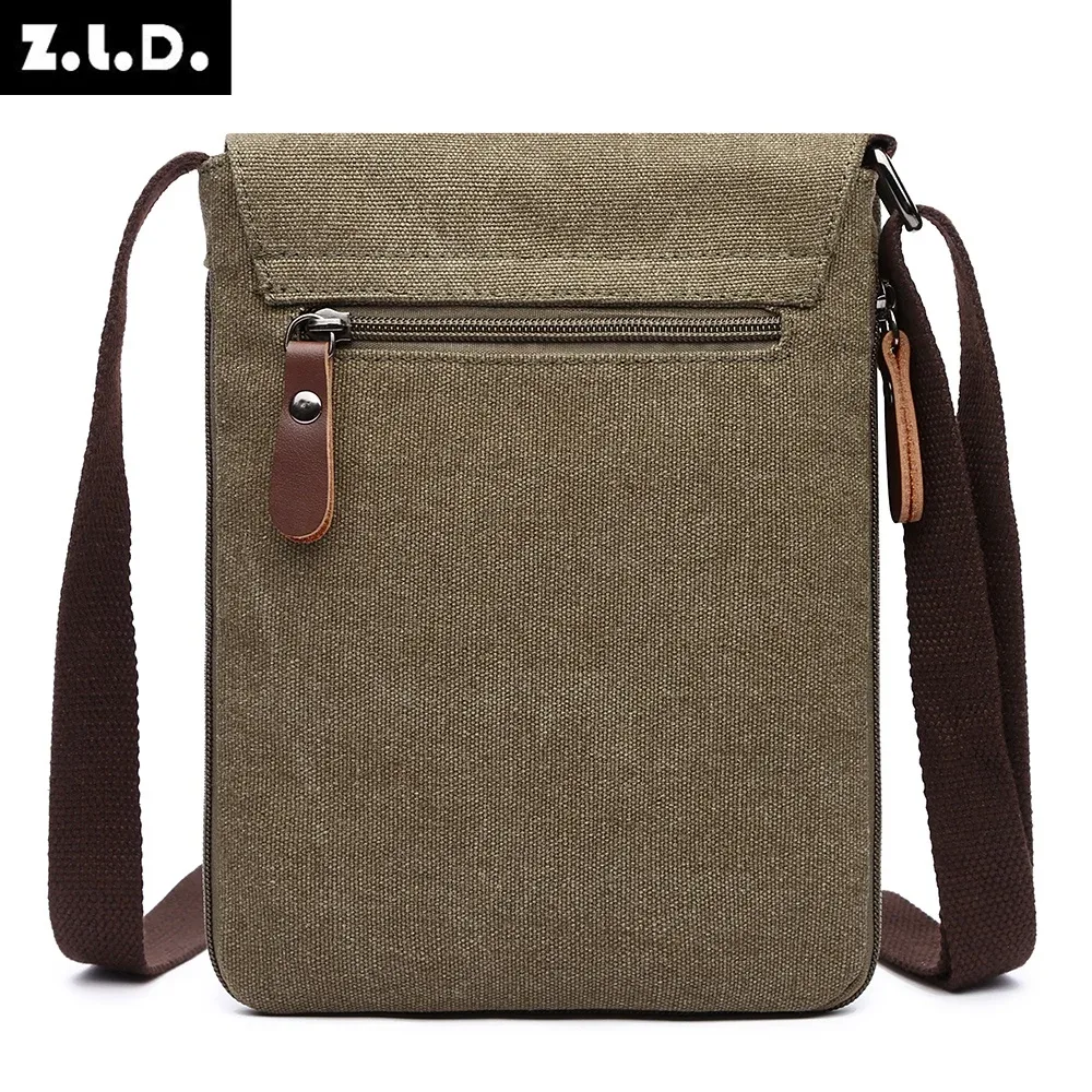 mini sacs à bandoulière en toile pour hommes, sacoches de couleurs unies, tissu solide, style vintage, nouveau design 2021
