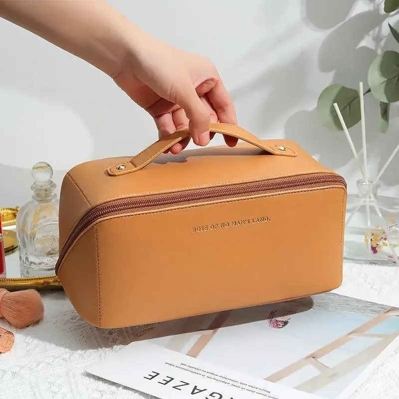 trousse de toilette pour femme, trousse de maquillage, pochette de rangement, boîte de luxe pour femme, trousse à cosmétiques, sac de rangement pour voyage avec fermeture éclair