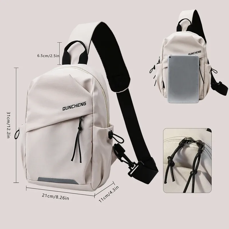 sac à bandoulière pour hommes, petit sac à dos à bandoulière simple, sac de poitrine pour femmes, cyclisme, sport, escalade, tablette pour garçons, léger mo
