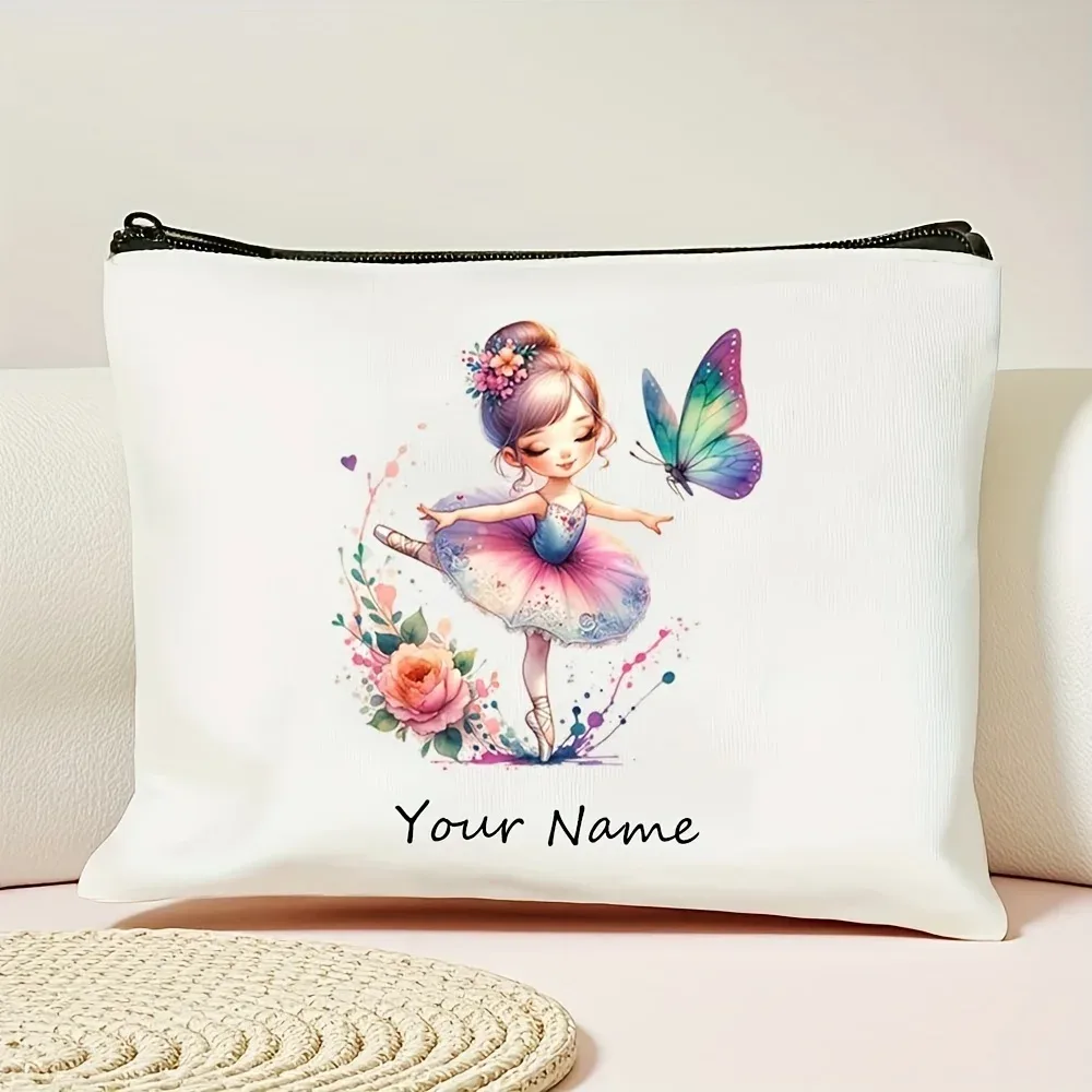 pochette cosmétique personnalisée avec nom, sac de voyage grande capacité, cadeau idéal pour la fête des mères et la remise des diplômes