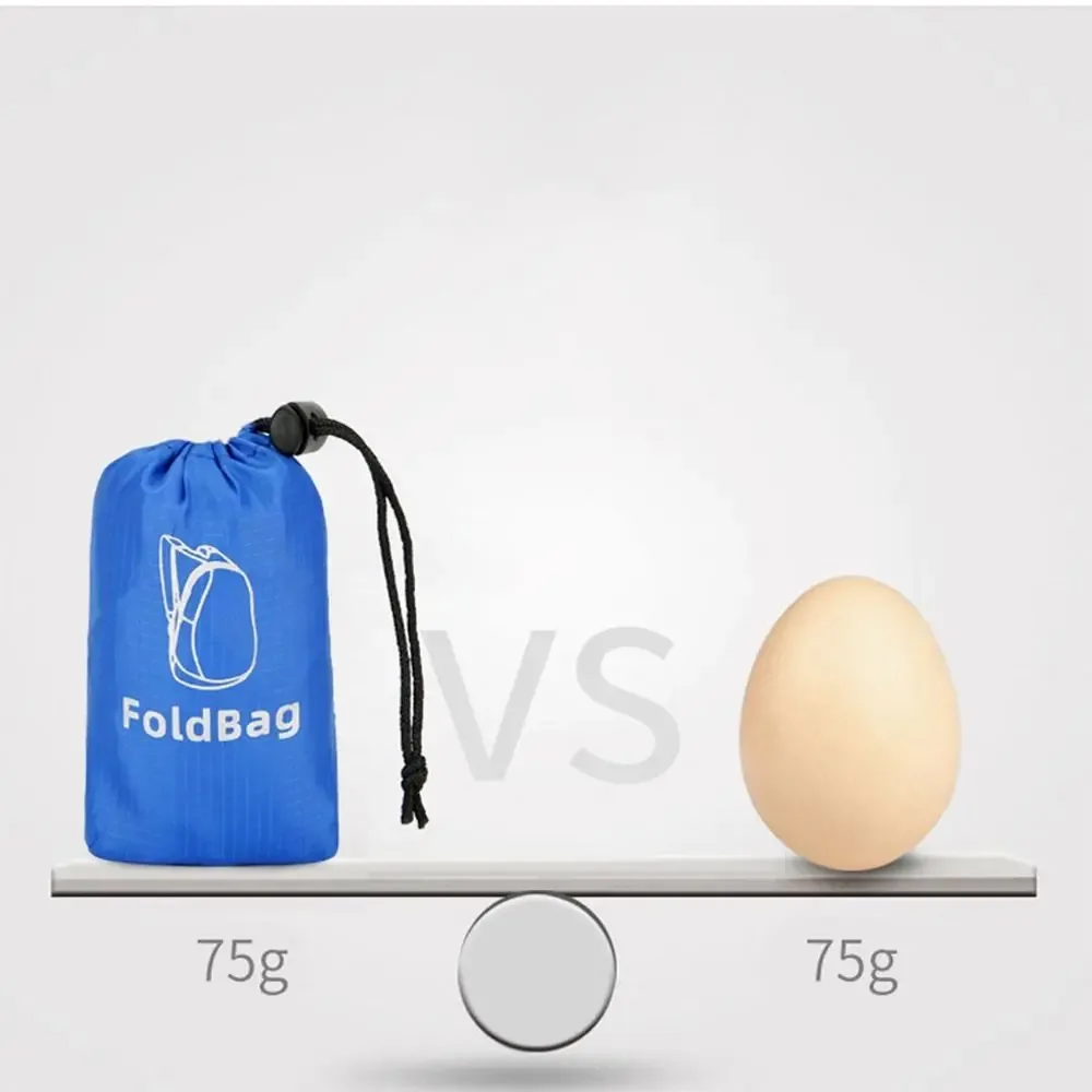 sac à dos pliable avec cordon de serrage, sac de rangement, fermeture éclair, grande capacité, léger, en nylon, sac d'école, sac à bandoulière, sac de voyage