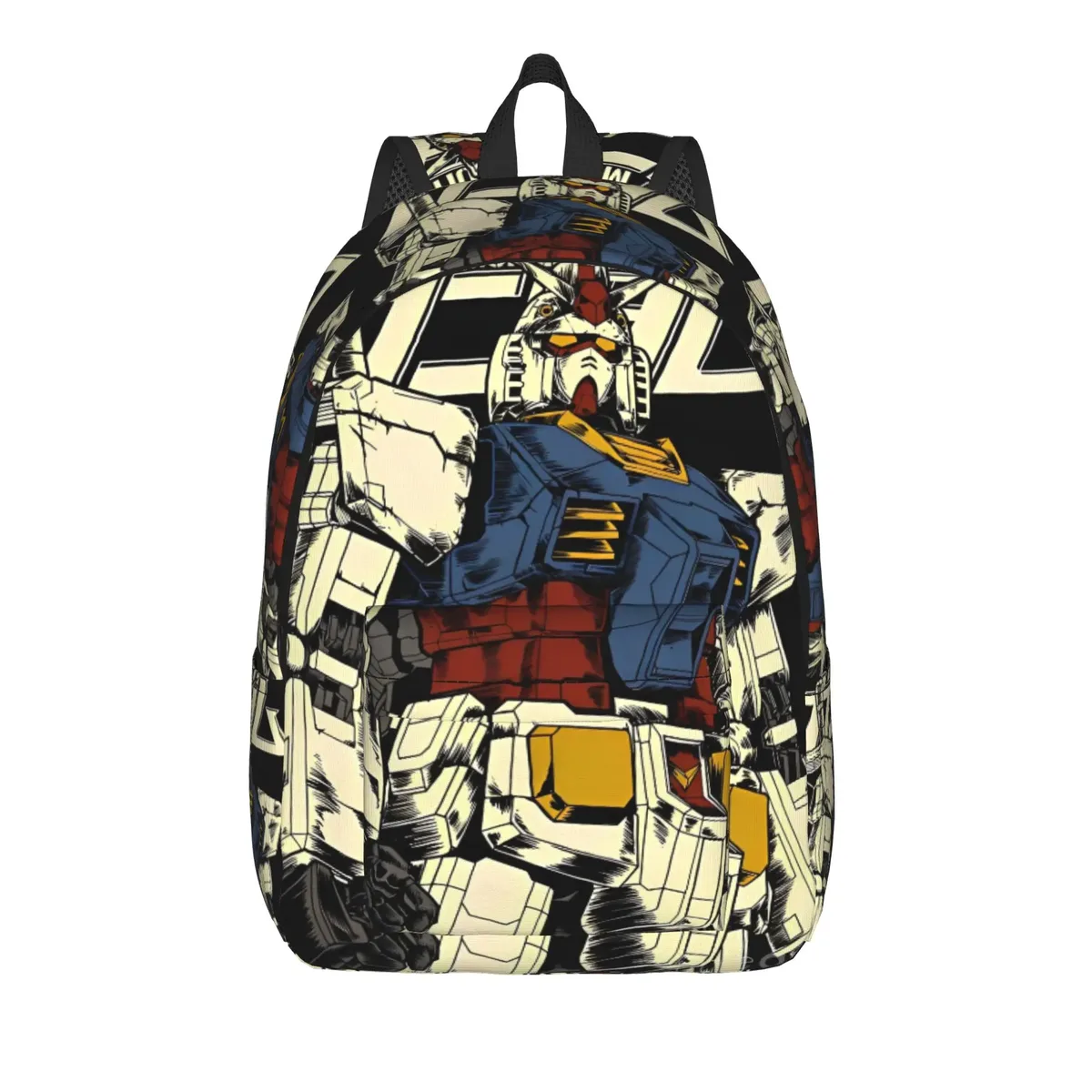 sac à dos gundam, sac à dos streetwear avec robot de dessin animé, sacs d'école unisexes, grands sacs de voyage, sac à dos design
