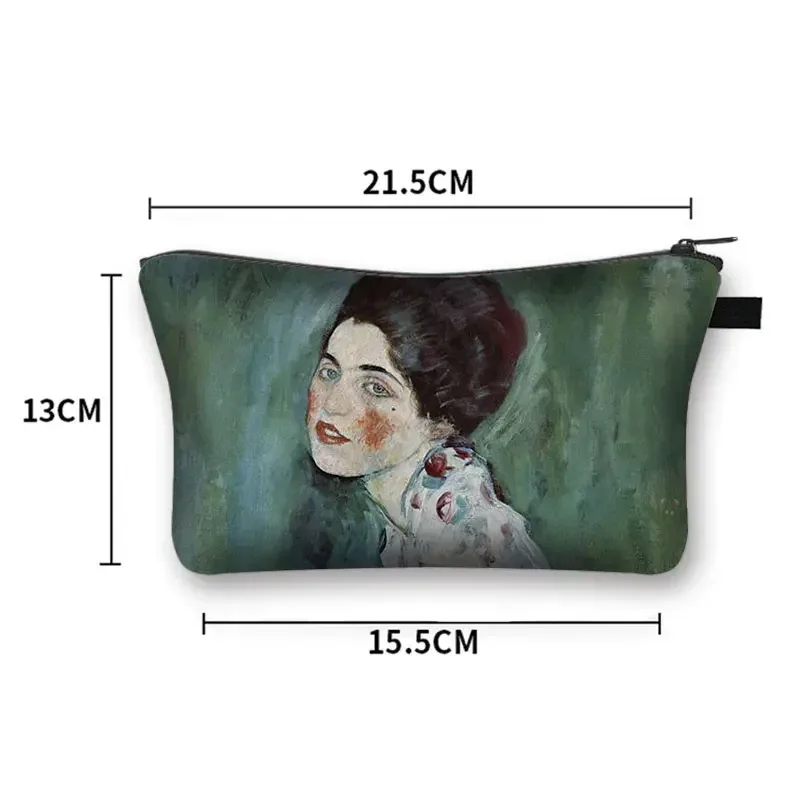 starry night / kiss / waterlily – trousse à cosmétiques pour femmes, trousse de maquillage van gogh / gustav klimt / monet