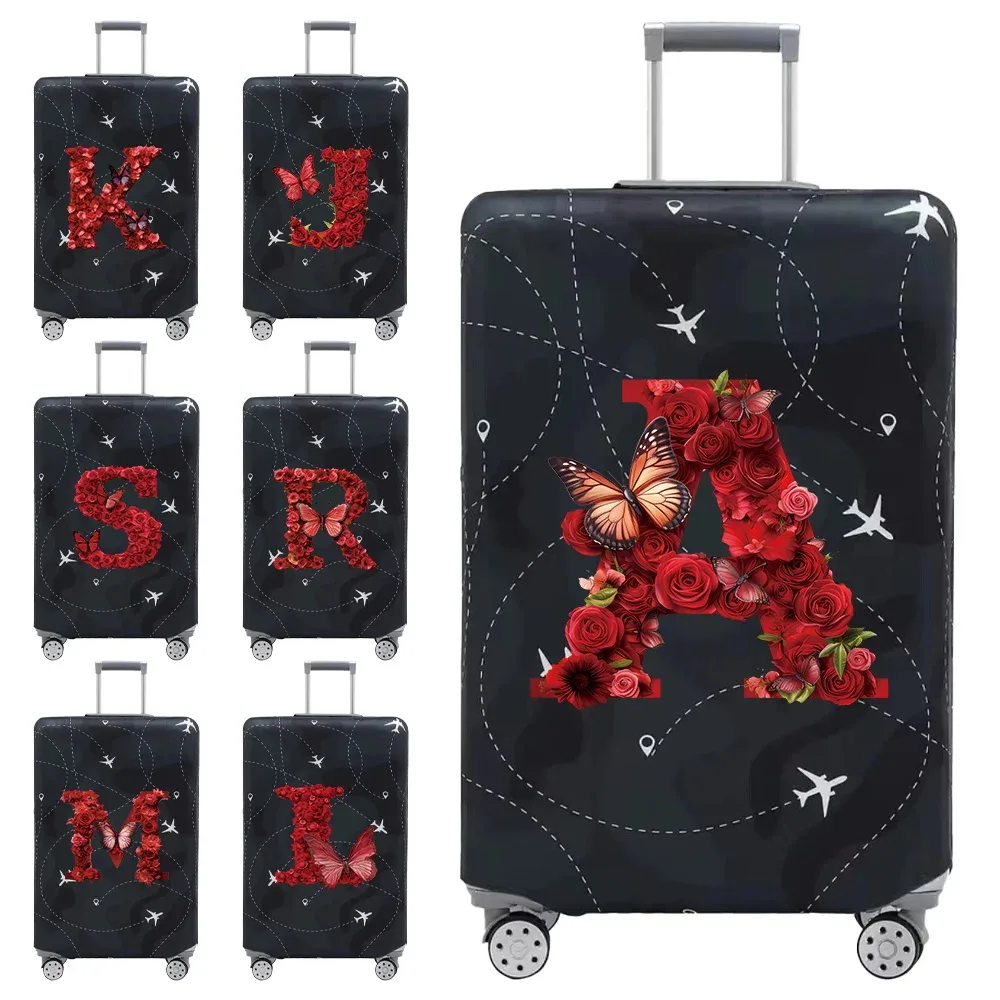 housse anti-poussière élastique pour sac de voyage, série rose, 18-32 pouces, résistante à l'usure, plusieurs styles