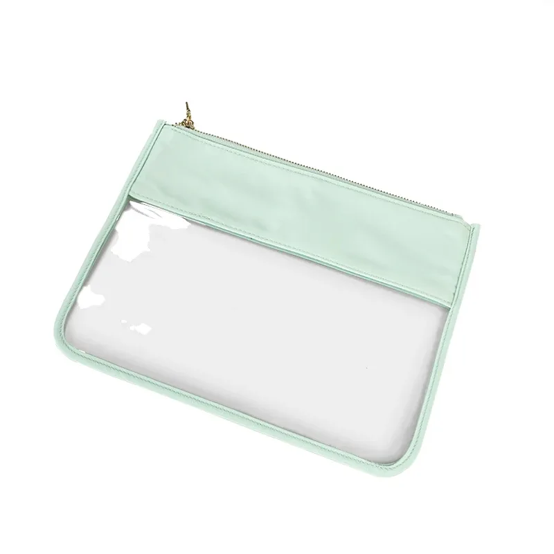 pochette classique en pvc transparent, sac de voyage transparent étanche pour cosmétiques, rouges à lèvres, brosse, sac à main en plastique avec fermeture éclair, organisateur de maquillage de toilette