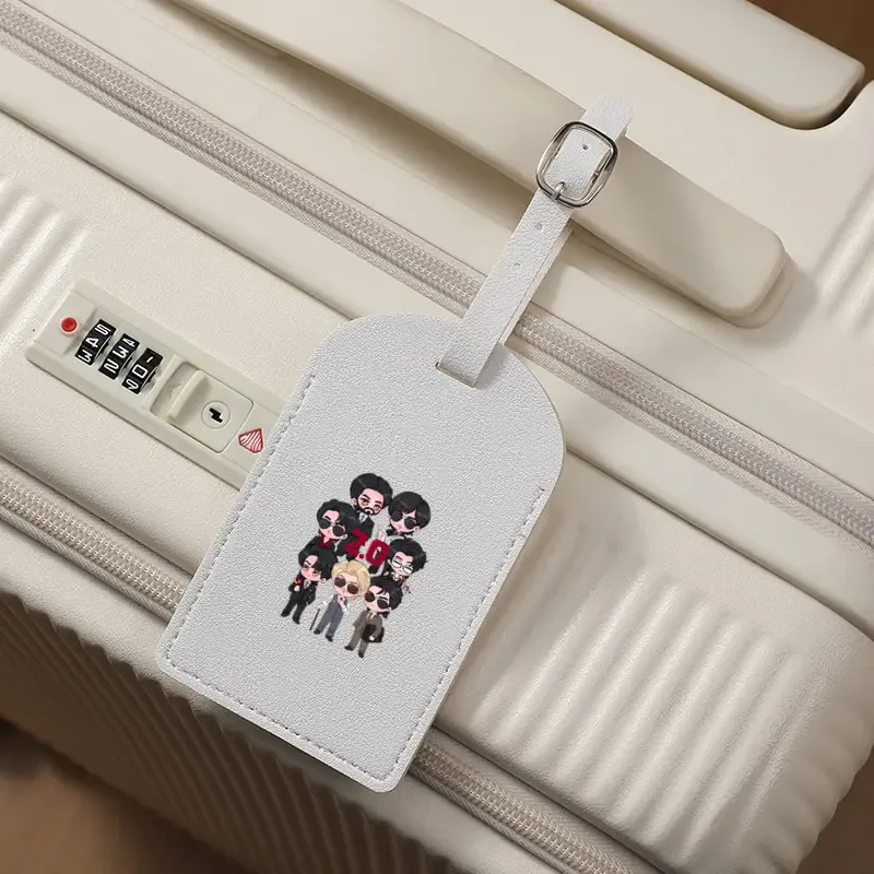 étiquette de bagage arirang 2.0 world tour 2026, cadeau pour fans de k-pop, en pu, conçue pour être une étiquette d'identification robuste pour vos sacs de voyage, idéale