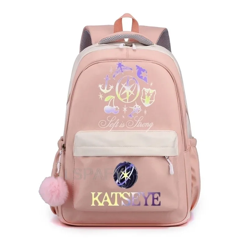 sac à dos pour ordinateur portable katseye funny teenager, sac d'école en toile cool pour femmes, sacs à dos d'étudiant de haute qualité, sac d'école tendance pour filles