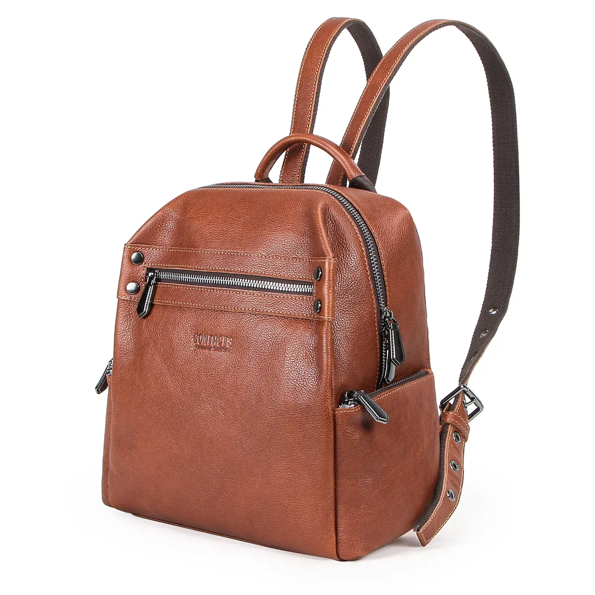 contact – petit sac à dos rétro en cuir véritable pour femmes, sac à dos de voyage, cartable à épaule, mochila