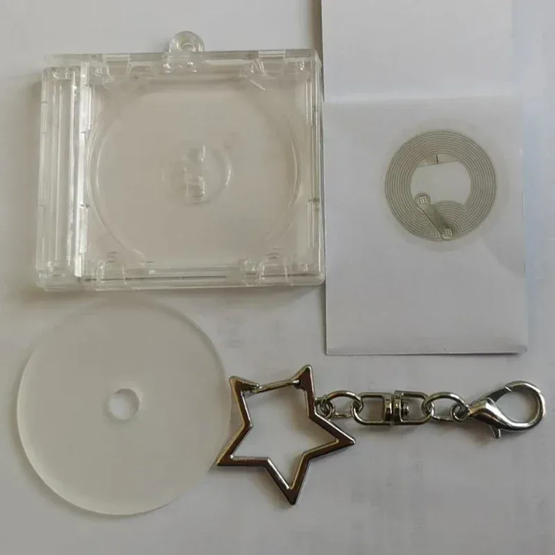 mini fonction nfc étui pour disque cd porte-clés sac charme idole album commémoratif bricolage sac à dos périphérique 1 pièce