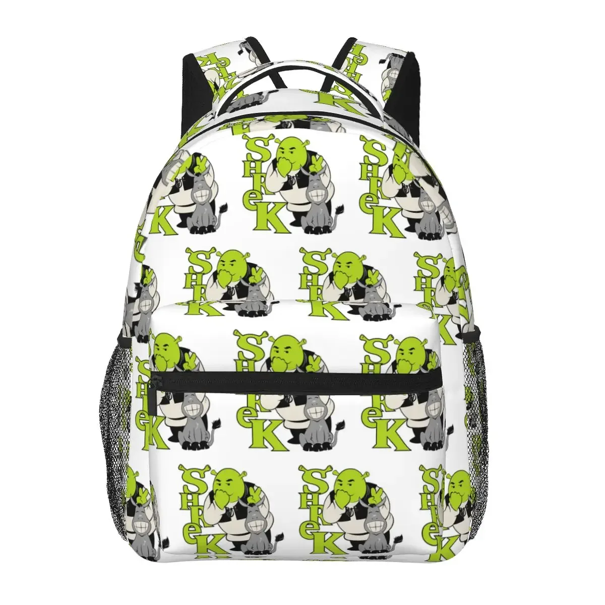 sacs à dos graphiques cherub shrek meme pour garçons et filles, sacs d'école pour enfants, sac à dos de voyage de dessin animé, sac à bandoulière de grande capacité