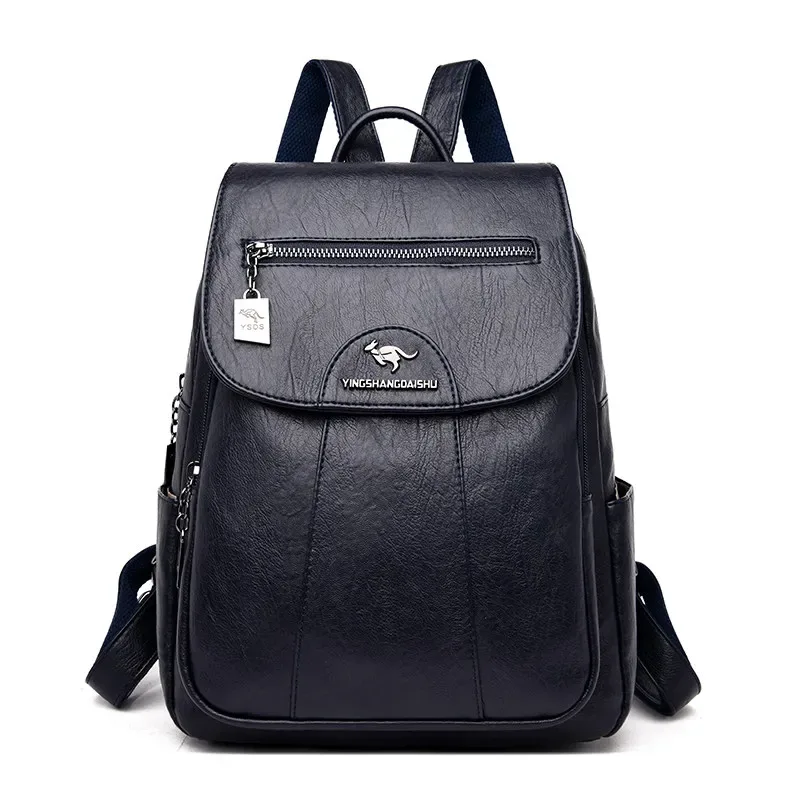 sacs à dos en cuir pour femmes, sac à dos vintage de bonne qualité pour filles, sac d'école de voyage, nouvelle collection 2024