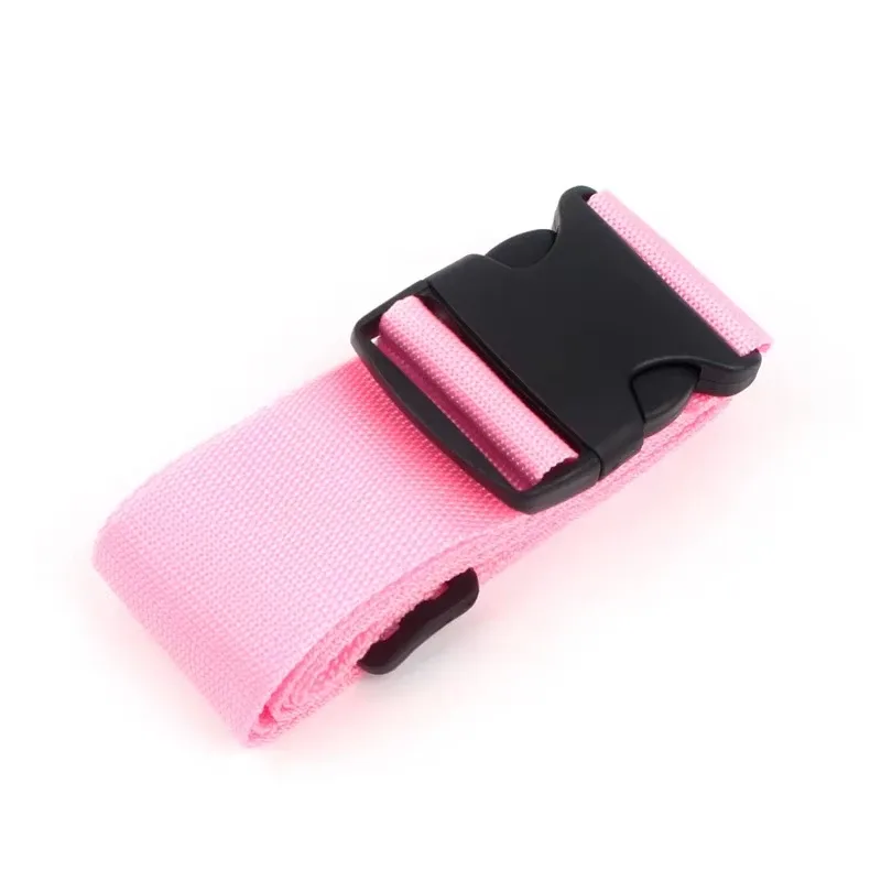 sangles de bagage droites pour valise, ceinture de bagage en polyester avec boucle de déverrouillage réglable, accessoire de voyage