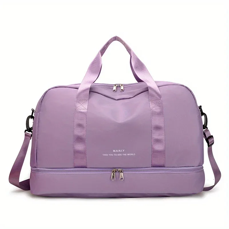 sac de voyage extensible pour femmes, sac à main de sport, sac de fitness, grande capacité, sac de nuit pour week-end à une épaule
