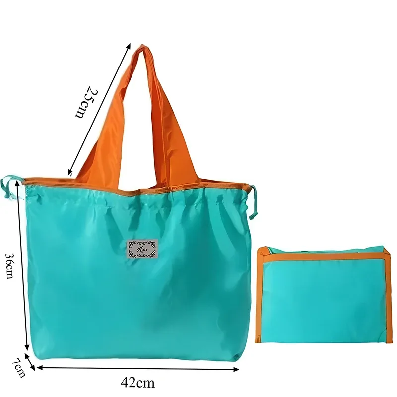 sac à bandoulière pliable, sac de shopping élégant et imperméable de grande capacité, pochette de rangement portable pour un usage quotidien