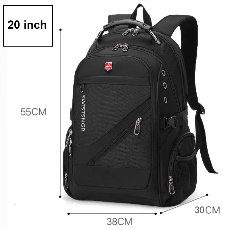 sac à dos imperméable de marque pour hommes, antivol, pour ordinateur portable de 17 pouces, sac à dos de voyage en avion, sac d'école pour hommes, mochila