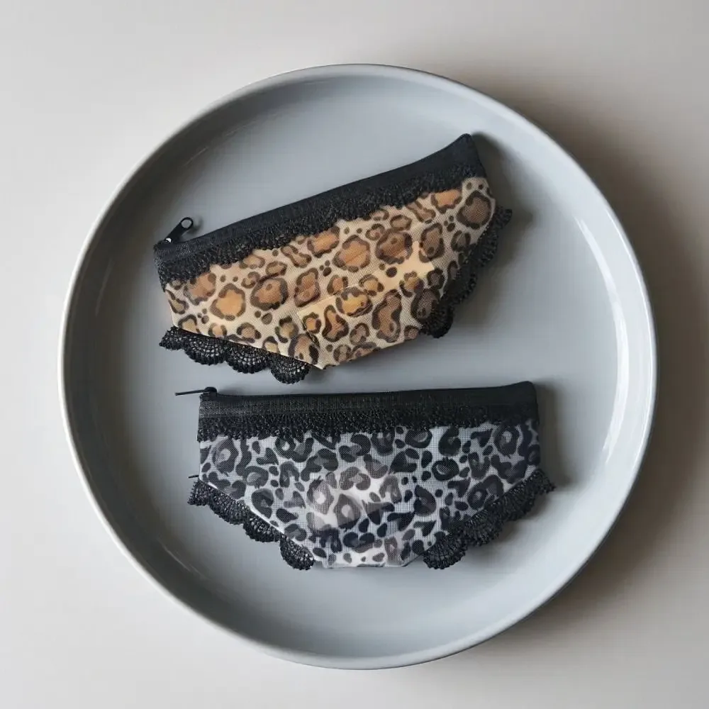 nouvelle trousse de toilette transparente y2k en maille dentelle motif cœur, pochette de rangement cosmétique pour voyage