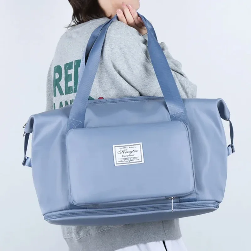 nouvelles sacoches de voyage extensibles grande capacité, organisateur de bagages, sac à main, sac de rangement de vêtements de voyage portable et pliable, imperméable
