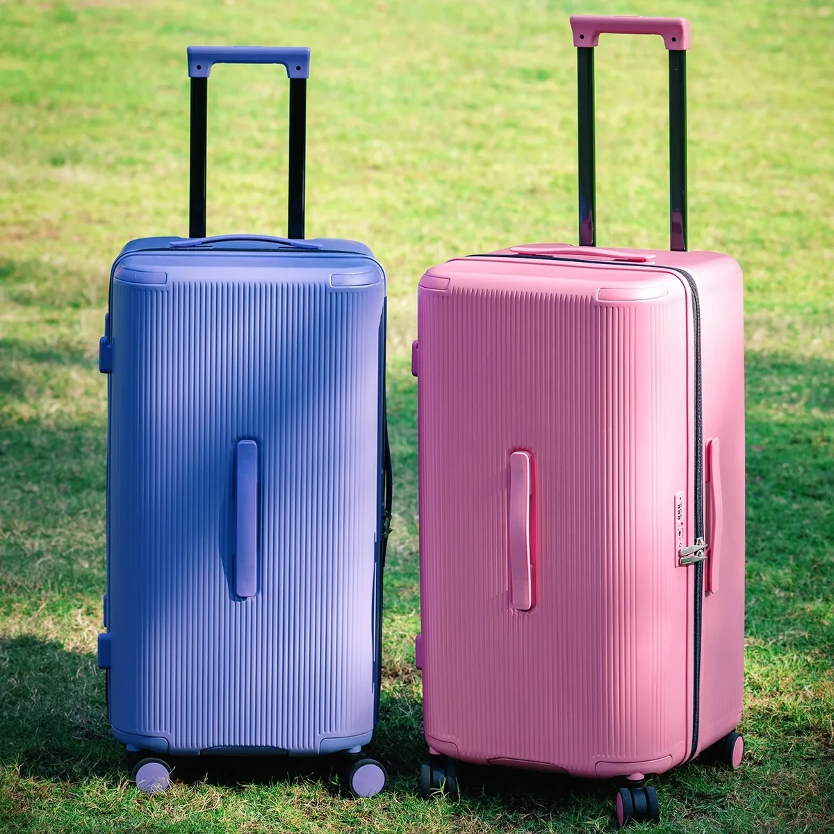 valise rigide en matériau pc avec serrure tsa, bagage à roulettes pour femmes, valise de voyage à grande capacité 20/24/28/30 pouces