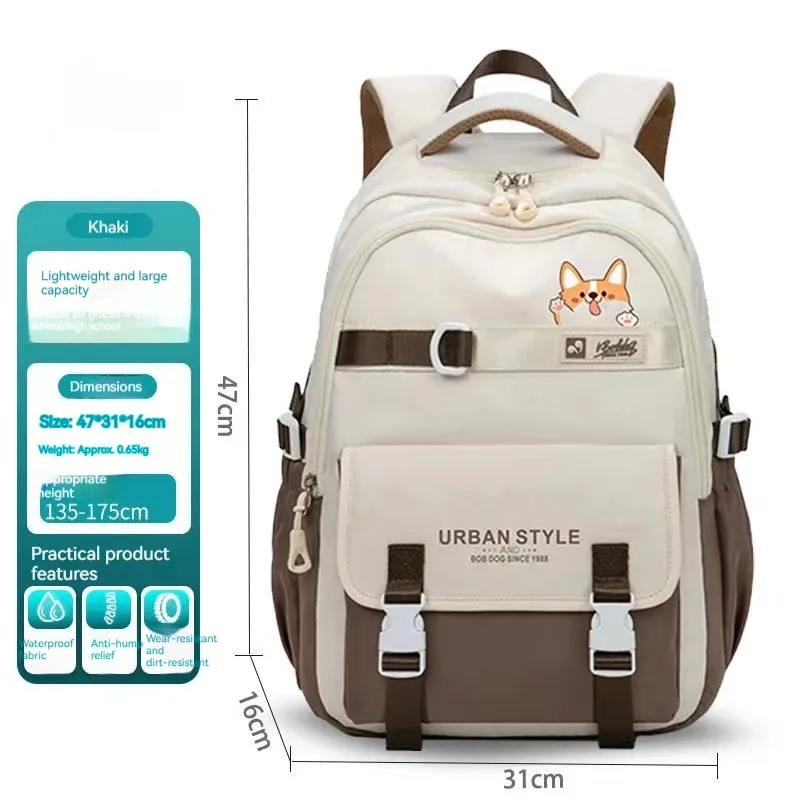 sac à dos de loisirs de grande capacité pour femmes, sac à dos de style collège, voyage, collège, lycéennes, mode, nouveau, 2024