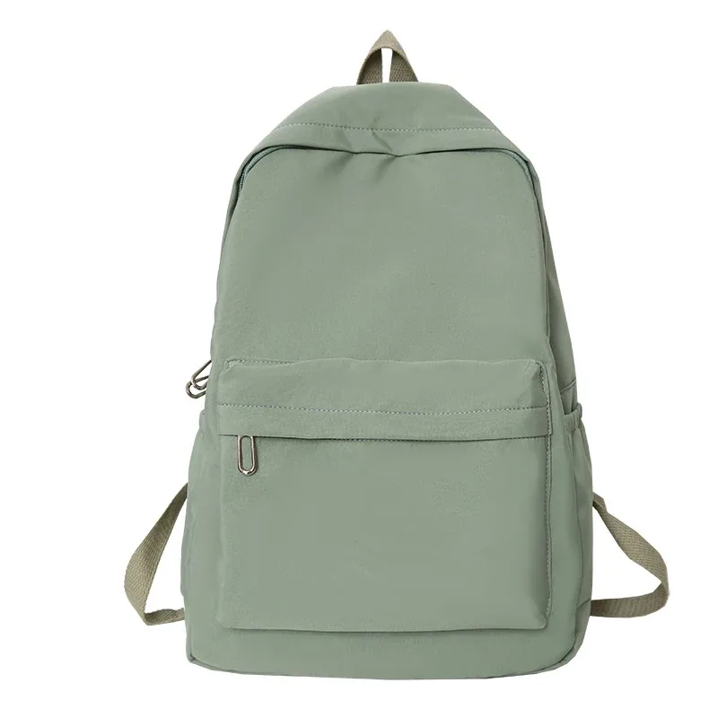 sac à dos décontracté simple de couleur unie, léger et pour lycéen, sac à dos multifonctionnel adapté aux voyages et à l'école