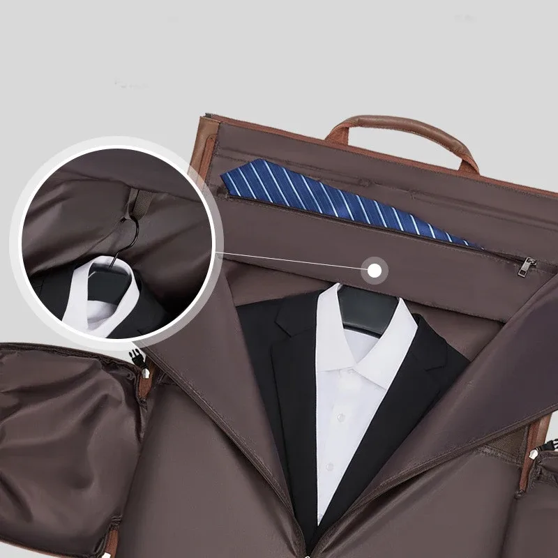 xmessun nouveau sac de voyage portable pour hommes marque de créateur en cuir pu grande capacité bagages pliant sac de costume sac à bandoulière