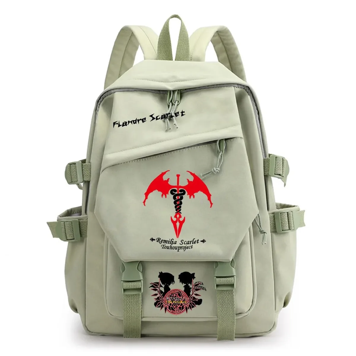 sac à dos touhou project ‌ sac à dos de voyage de grande capacité pour étudiants, imprimé dessin animé hakurei reimu kirisame marisa