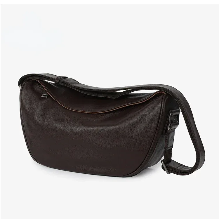 sac à main de luxe à bandoulière en cuir véritable de haute qualité pour femmes, sac à bandoulière de grande capacité, sac de selle rétro en cuir de vache à la mode