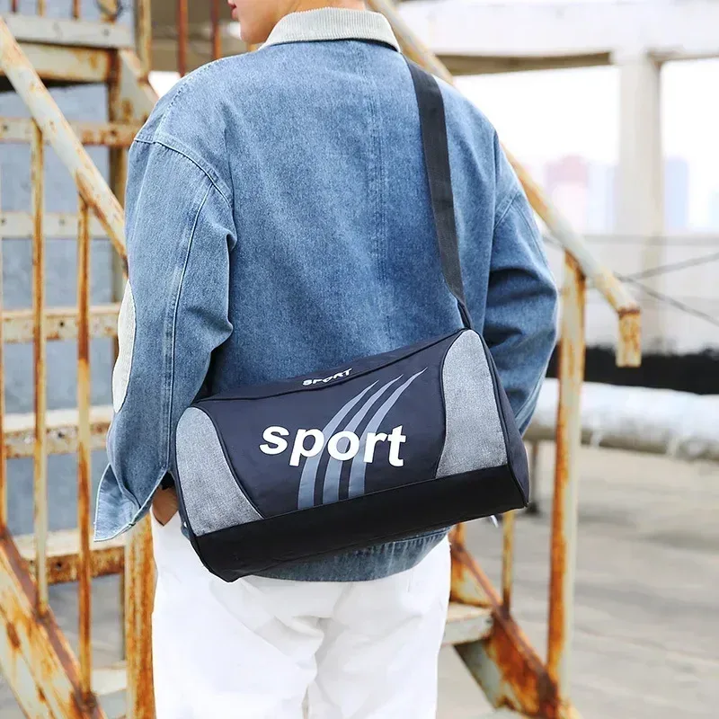 sac de sport unisexe pour femmes et hommes, sac à dos d'extérieur à bandoulière, polochon personnalisé, voyage de nuit, sac de sport de yoga
