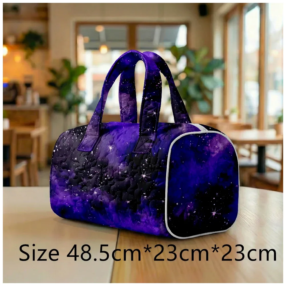 sac fourre-tout matelassé tendance pour femmes, motif tie-dye et marbré, sac à bandoulière grande capacité, sac à main pour les voyages, le shopping, la plage, la salle de sport