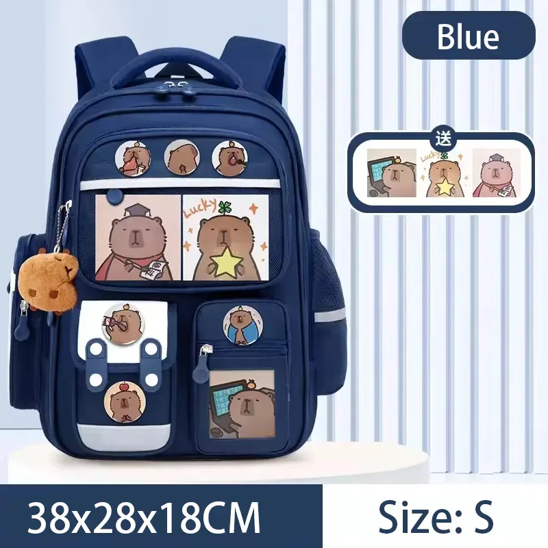 cartable d'étudiant capibara, sac à dos pour enfants de grande capacité. sacs de livres de retour à l'école pour filles et garçons