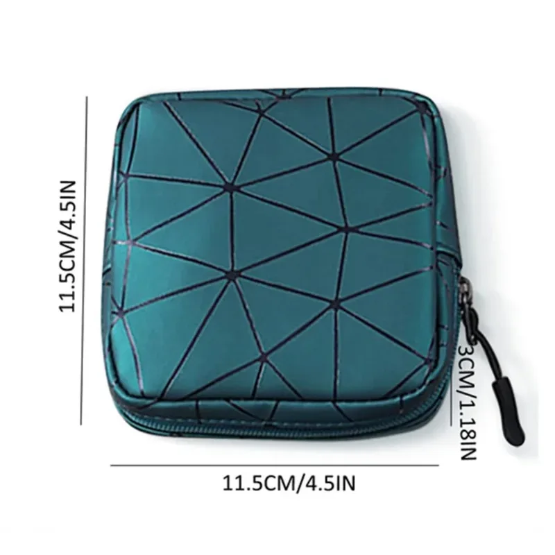 sac de rangement pour serviettes hygiéniques en cuir imperméable, sac de règles féminin avec fermeture éclair pour adolescentes et femmes, petite pochette de maquillage, portefeuille