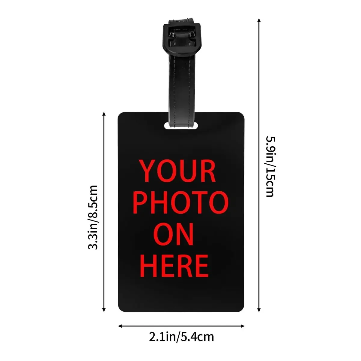 étiquettes de bagages personnalisées avec logo diy pour animaux de compagnie, étiquettes de bagages à impression photo personnalisée tendance, étiquettes d'identification avec couverture de confidentialité