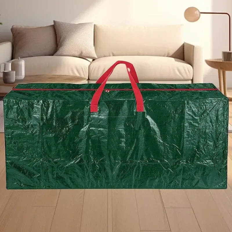 sac de rangement imperméable pour décoration de noël robuste, organisateur multifonctionnel en pe avec poignées renforcées