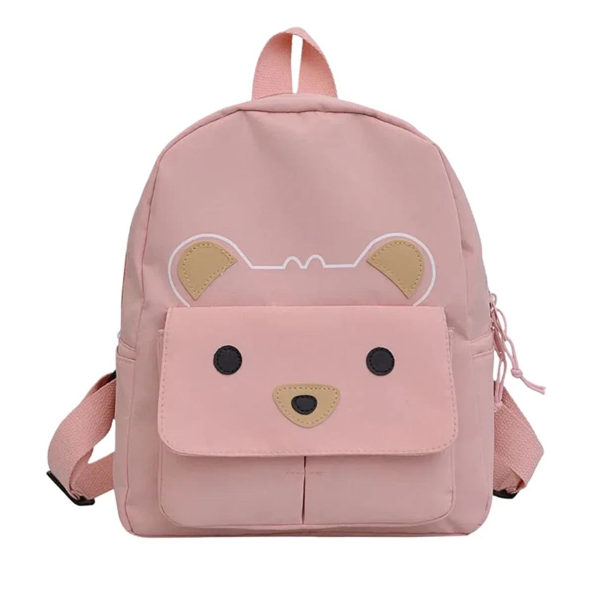 sac à dos de maternelle brodé avec un ours mignon, sac d'école personnalisé avec nom pour enfants, idéal pour l'école, les voyages quotidiens, cadeaux de rentrée scolaire pour enfants.