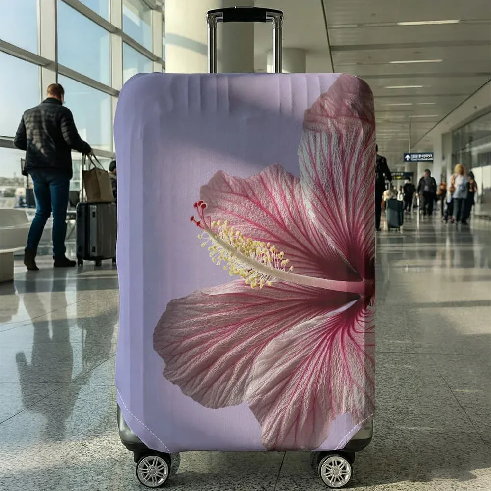 housse de protection pour bagages à motifs floraux, adaptée aux bagages de 18 à 32 pouces, avec protège-poignées, accessoires de voyage
