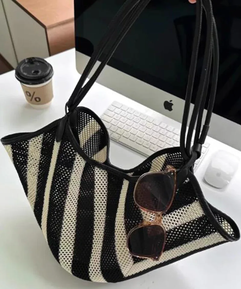 highreal-sac à bandoulière style bohème pour femmes, sacoche tissée à la main, pour loisirs vacances plage