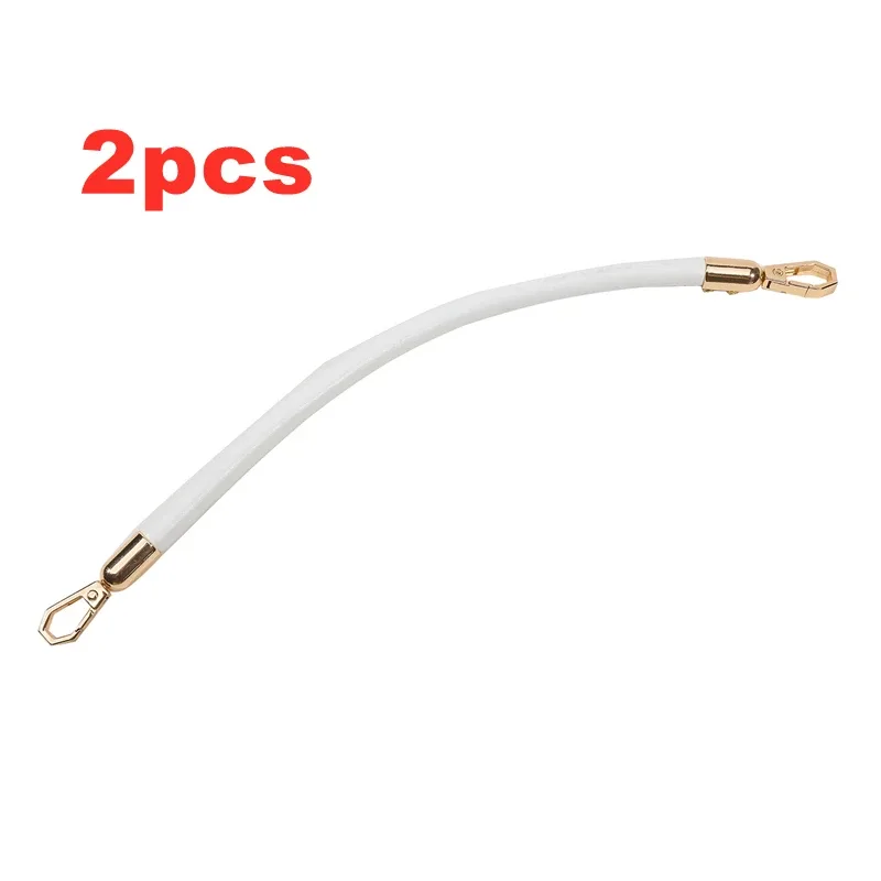 sangle de sac à bandoulière tressée en cuir pu de 30cm, poignées courtes, poignée de remplacement diy pour sac à main, accessoires de ceinture, 1/2 pièces