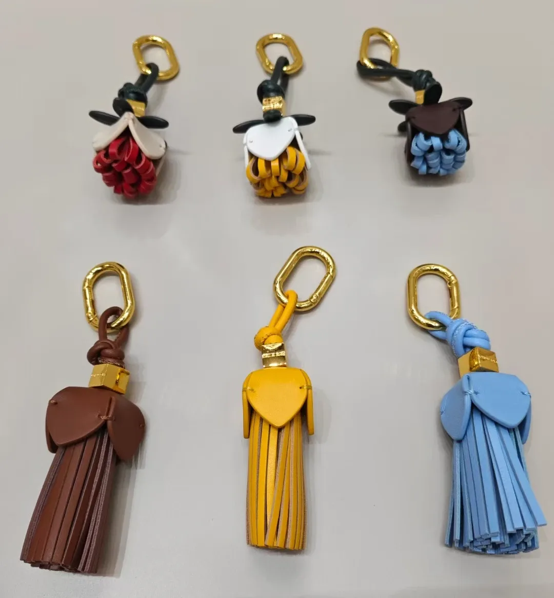 nouveau cuir gland belle fleur pendentif sac charme suspendu décoration ornement pour sac à main design sac à dos voiture sac à main porte-clés