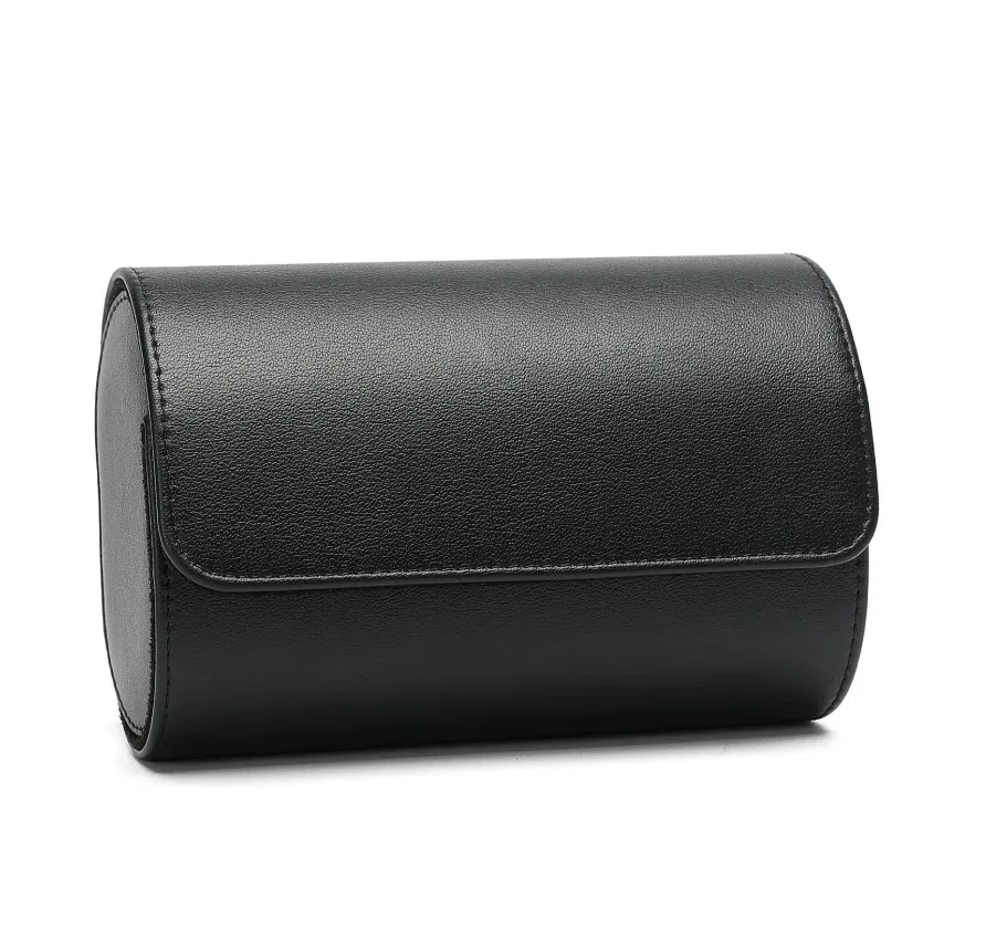 étui à montre personnalisé avec logo, en cuir pu de luxe, gravure de nom, organiseur pour hommes à 1, 2 ou 3 emplacements, boîte à montre de voyage, cadeau pour femmes, boîte de présentation de montre