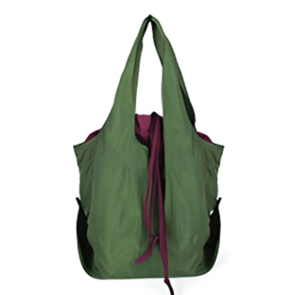 sac à main réutilisable avec cordon de serrage, sac de shopping en nylon imperméable, sac fourre-tout écologique, sac de shopping pliable de grande capacité